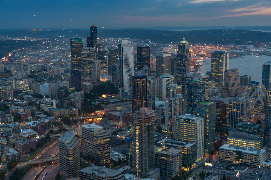 Seattle Aerial Photography A Beautiful Downtown